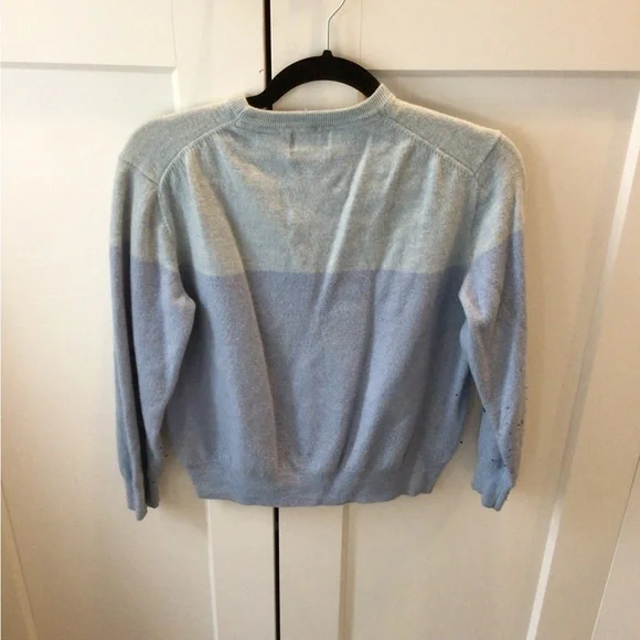 Cropped two tone blue Calvin Klein sweater - Picture 2 of 2